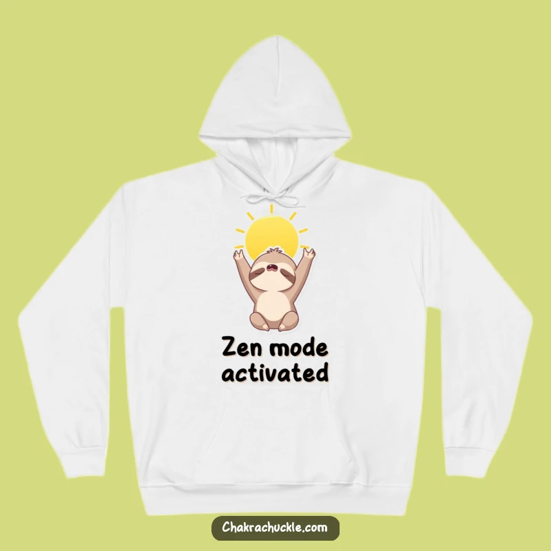 Funny Sloth Hoodie - Cozy Sweatshirt with Yoga Sloth Design