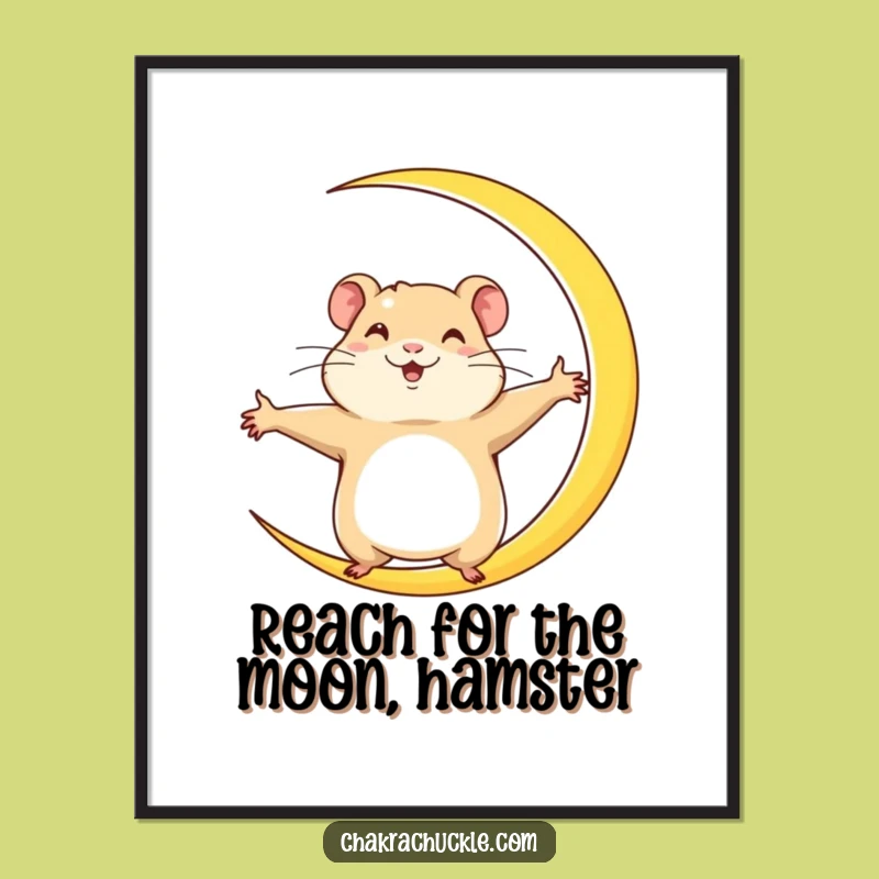Free Printable Hamster Yoga Wall Art - Funny Fitness Downloadable Decor