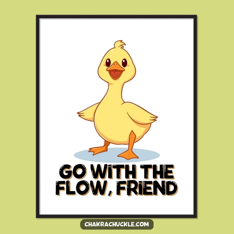 Free Printable Wall Art: Wobbly Duck Yoga, Hilarious Downloadable Decor!