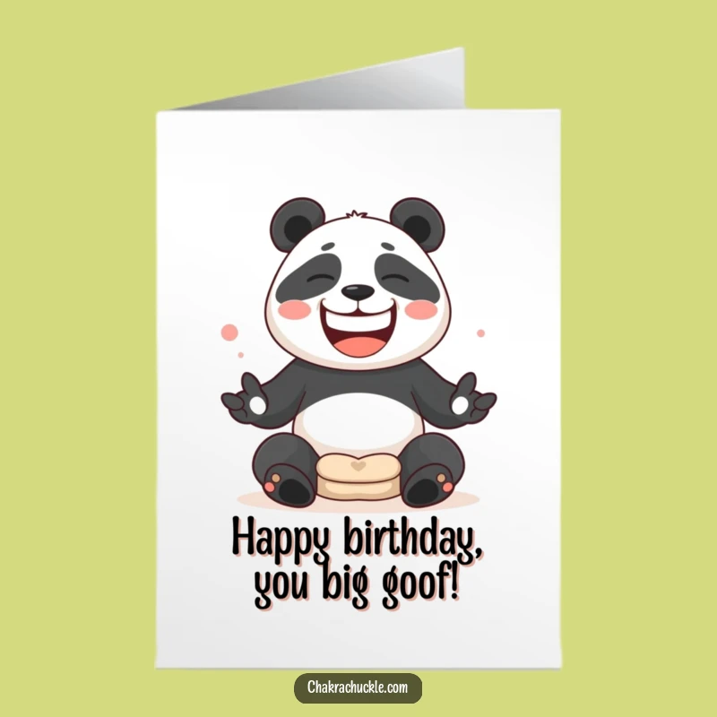 Free Printable Panda Juggling Birthday Card - Silly Zen Downloadable