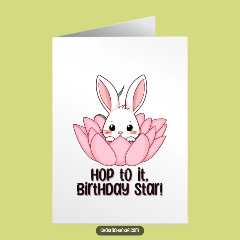 Free Printable Curious Rabbit Birthday Card: Funny Downloadable Gift for Animal Lovers