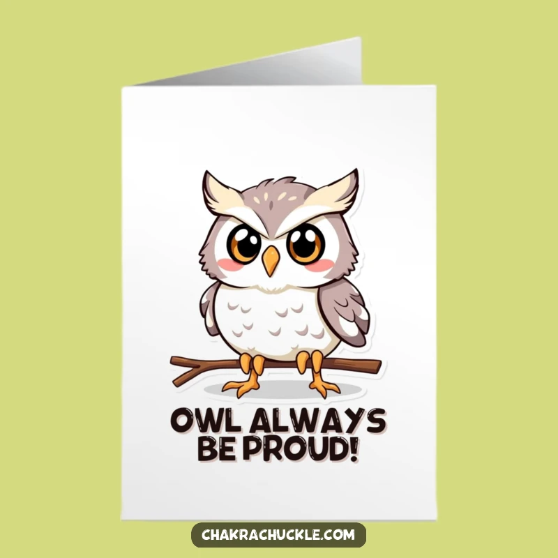 Free Printable Congratulations Card: Determined Owl Plank Funny Downloadable Gift