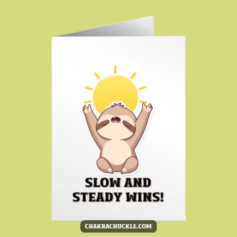 Free Printable Funny Sloth Congratulations Card - Relaxed Achievement Downloadable Gift