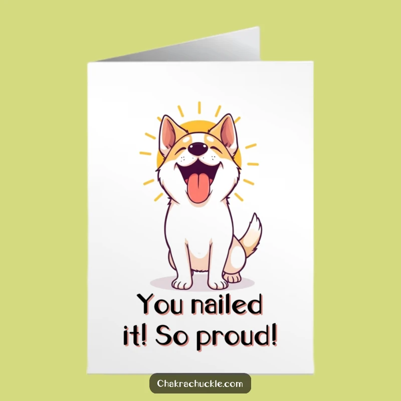Free Printable Yoga Dog Congrats Card - Hilarious Downloadable for Any Achievement