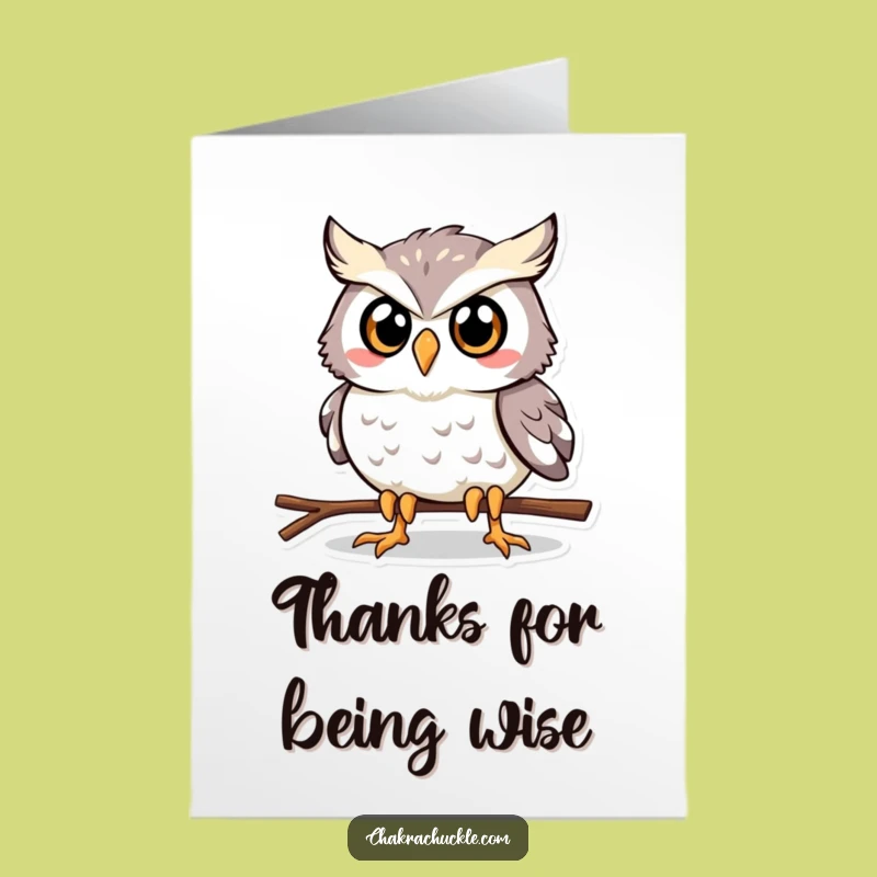 Free Printable Thank You Card: Determined Owl Plank Funny Downloadable Gift