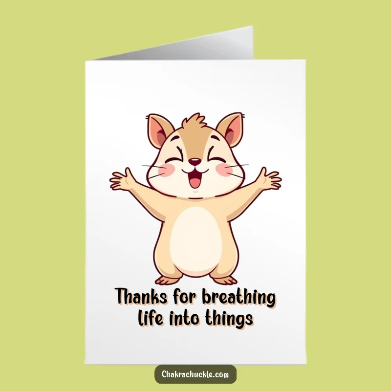 Free Printable Thank You Card: Grateful Squirrel Hug - Funny Downloadable Expression