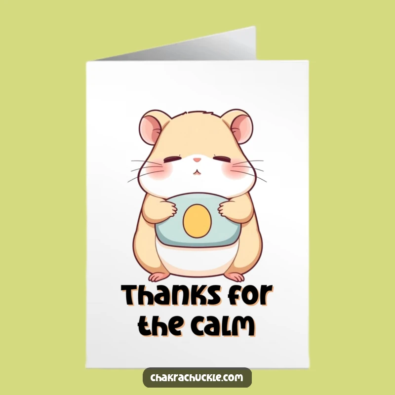 Free Printable Thank You Card: Hamster Gratitude - Funny Downloadable Gift
