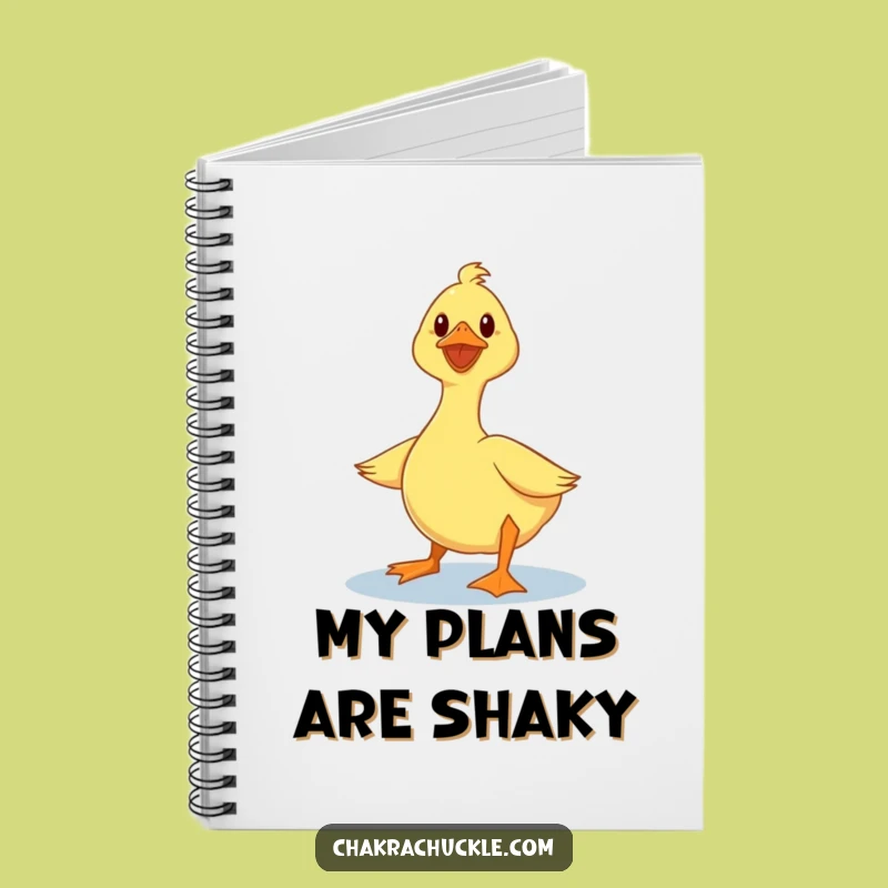 Funny Duck Notebook: Journal Your Journey with a Wobbly Yoga Duck, Funny Gift