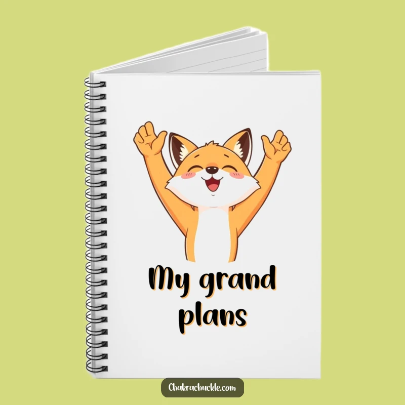 Funny Morning Fox Notebook - Jot Down Ideas with Joy, Perfect Gift!