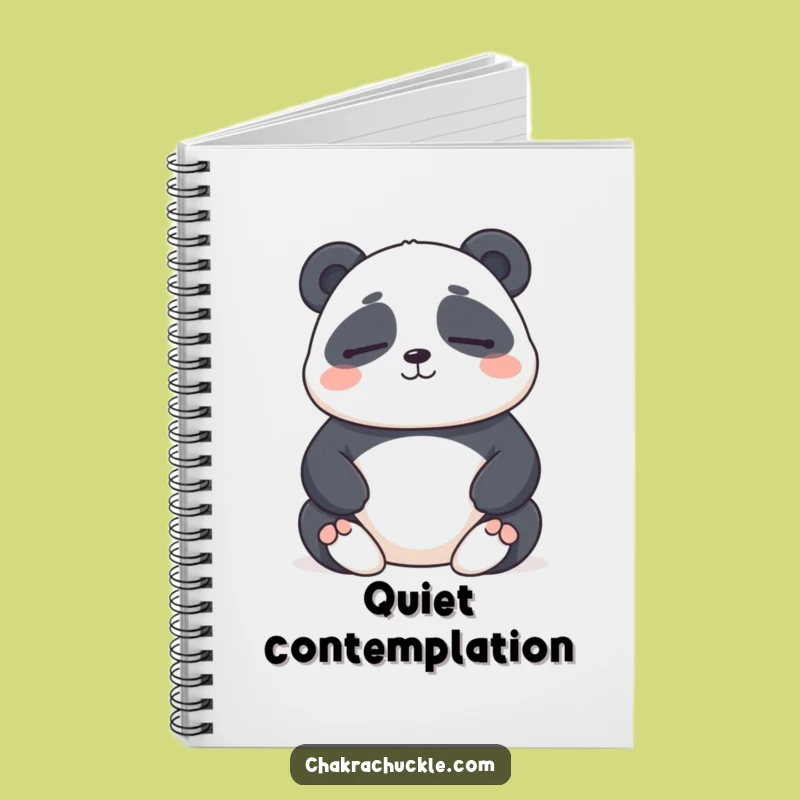 Funny Panda Meditation Notebook: Journal Your Journey, a Peaceful Funny Gift