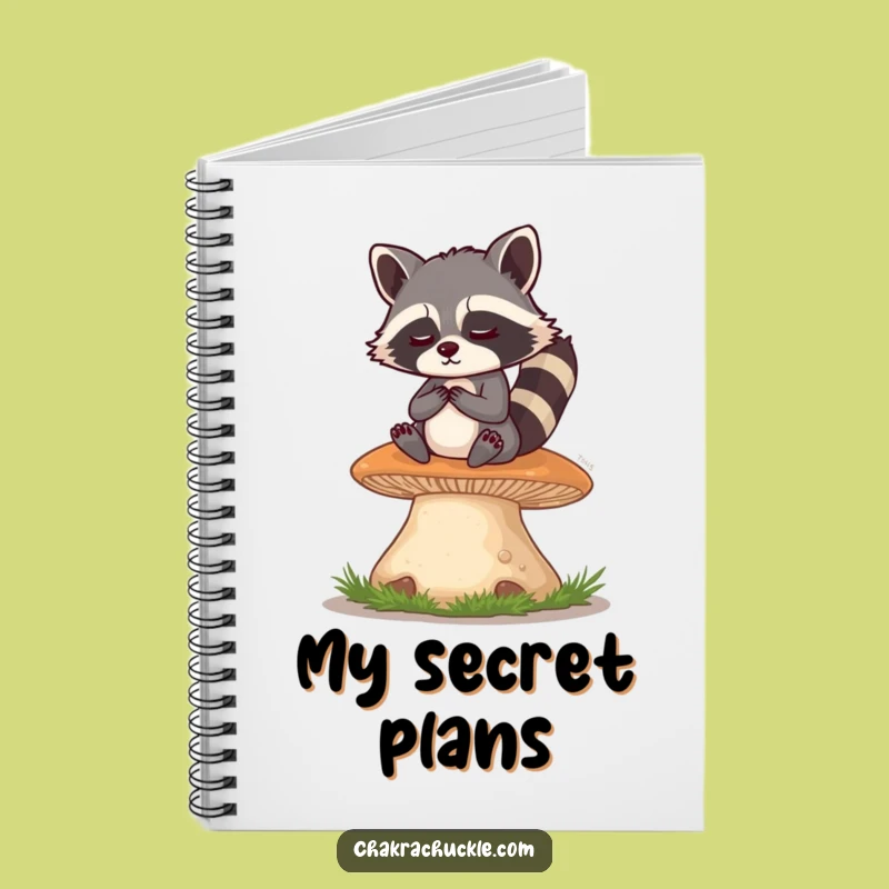 Funny Raccoon Meditation Notebook: Hilarious Woodland Zen Journal