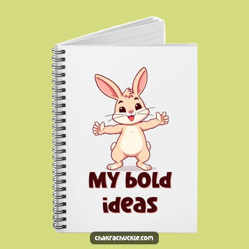 Funny Bunny Warrior Notebook - Journal Your Strength Hilariously