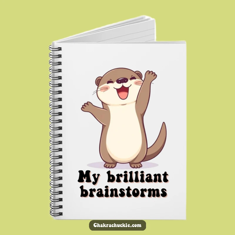 Funny Otter Handstand Notebook: Hilarious Animal Yoga Journal for Ideas