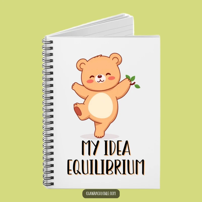 Funny Kawaii Bear Yoga Notebook: Cute Tree Pose Journal for Notes and Ideas Gift
