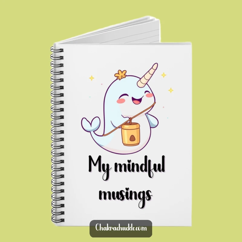 Funny Narwhal Notebook - Joyful Chime Blower for Peaceful Notes