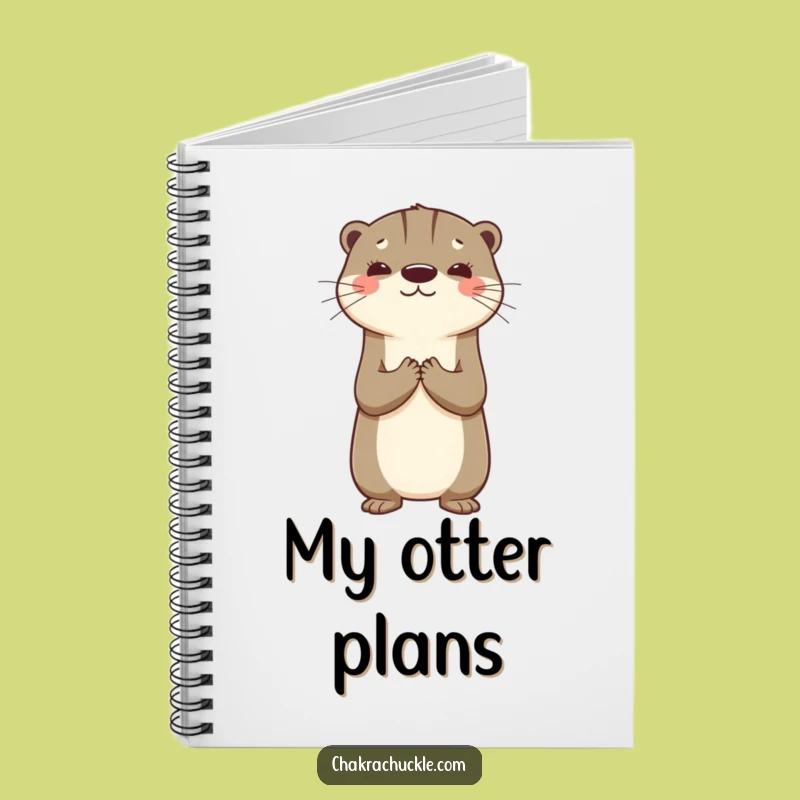 Funny Otter Gratitude Notebook: Jot Down Thanks with Cute Animal Design Gift
