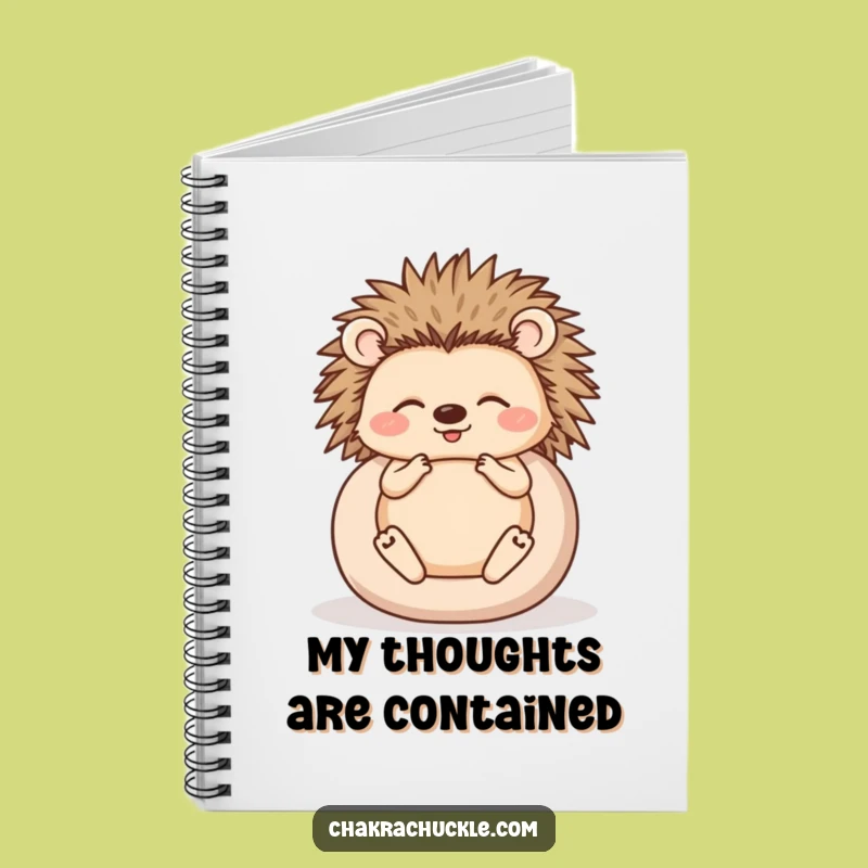 Funny Hedgehog Journal: Jot Down Thoughts in Your Ball of Calm