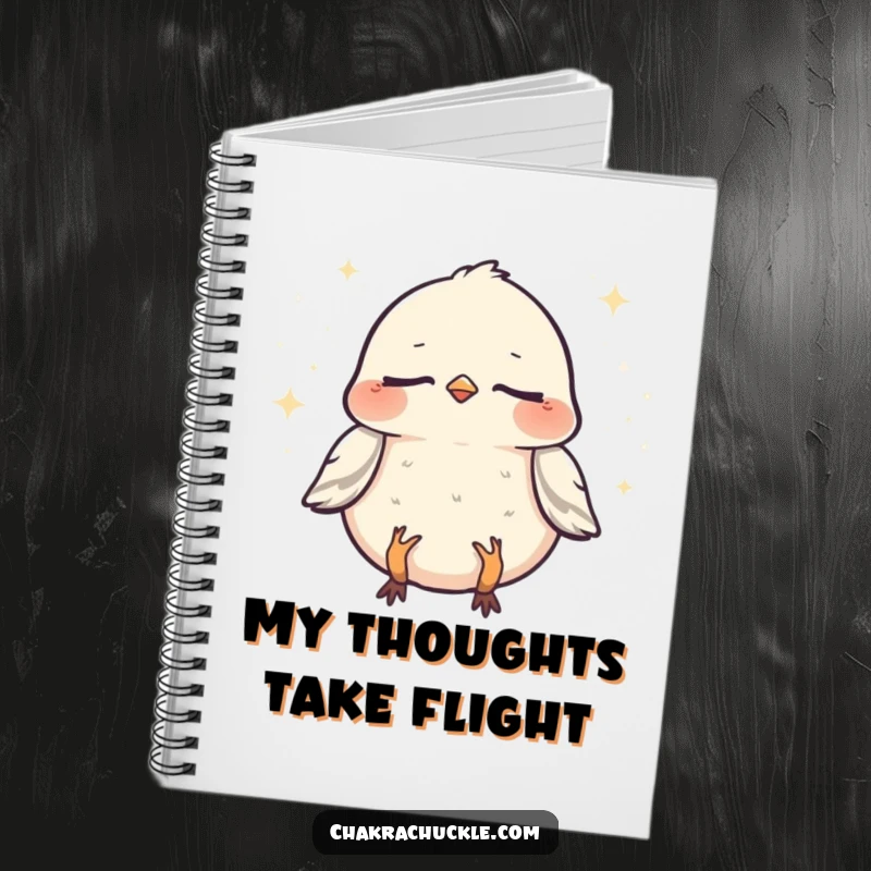 Funny Sparrow Zen Notebook: A chirpy sparrow meditating, ready to inspire humorous thoughts and peaceful journaling.