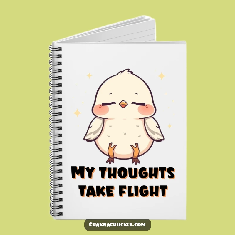 Funny Sparrow Zen Notebook: Meditating Bird Journal for Humorous Thoughts
