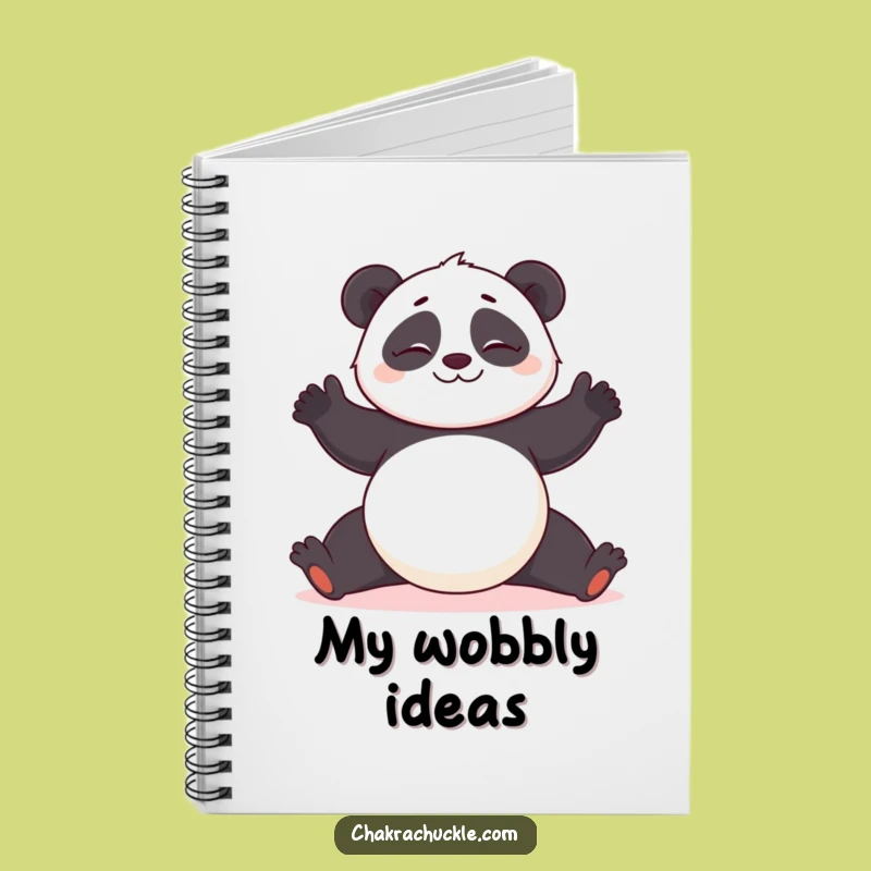 Funny Panda Yoga Notebook: Wobbly Yogi for Journaling & Hilarious Notes