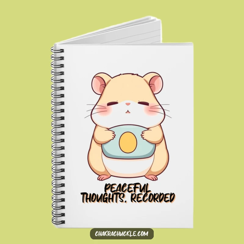 Funny Hamster Zen Notebook - Journal Your Thoughts with Humorous Determination