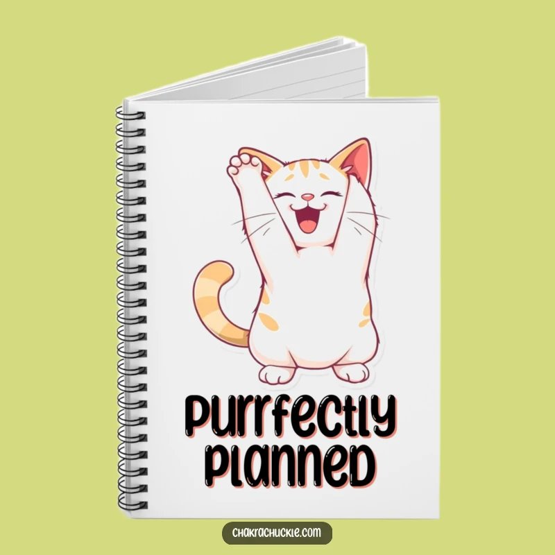 Funny Joyful Cat Stretch Notebook: Jot Down Playful Thoughts and Ideas