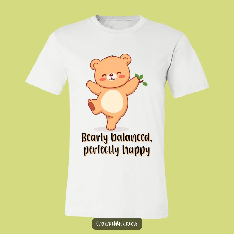 Funny Kawaii Bear Tree Pose T-Shirt: Hilarious Yoga Tee for Animal Lovers Gift