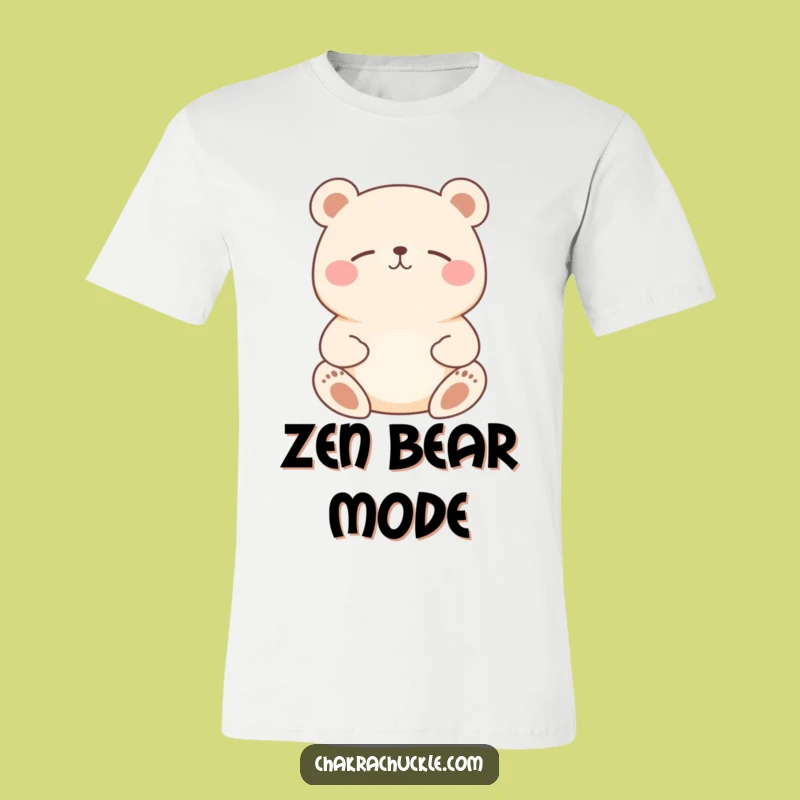 Funny Bear Meditation T-Shirt: Zen Yogi Animal for a Humorous Gift