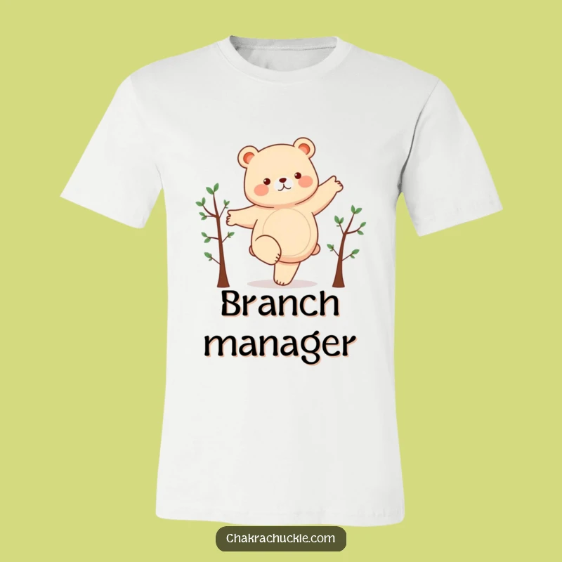 Funny Chubby Bear Yoga T-Shirt - Hilarious Animal Lover Tee for Comedic Fun