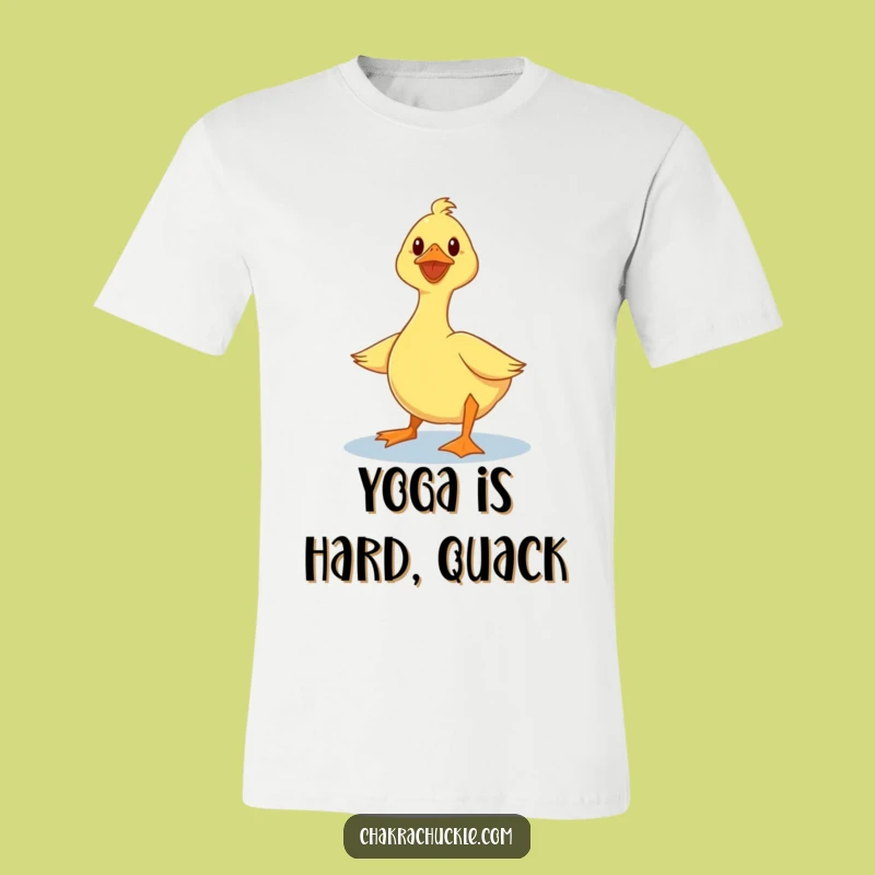 Funny Duck T-Shirt: Wobbly Yogi Duck in Lotus Pose, The Ultimate Funny Gift