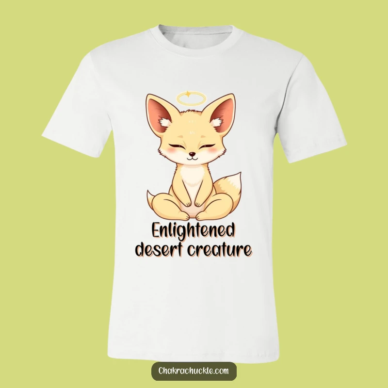 Funny Fennec Fox Yoga T-Shirt - Hilarious Meditating Animal Tee Gift