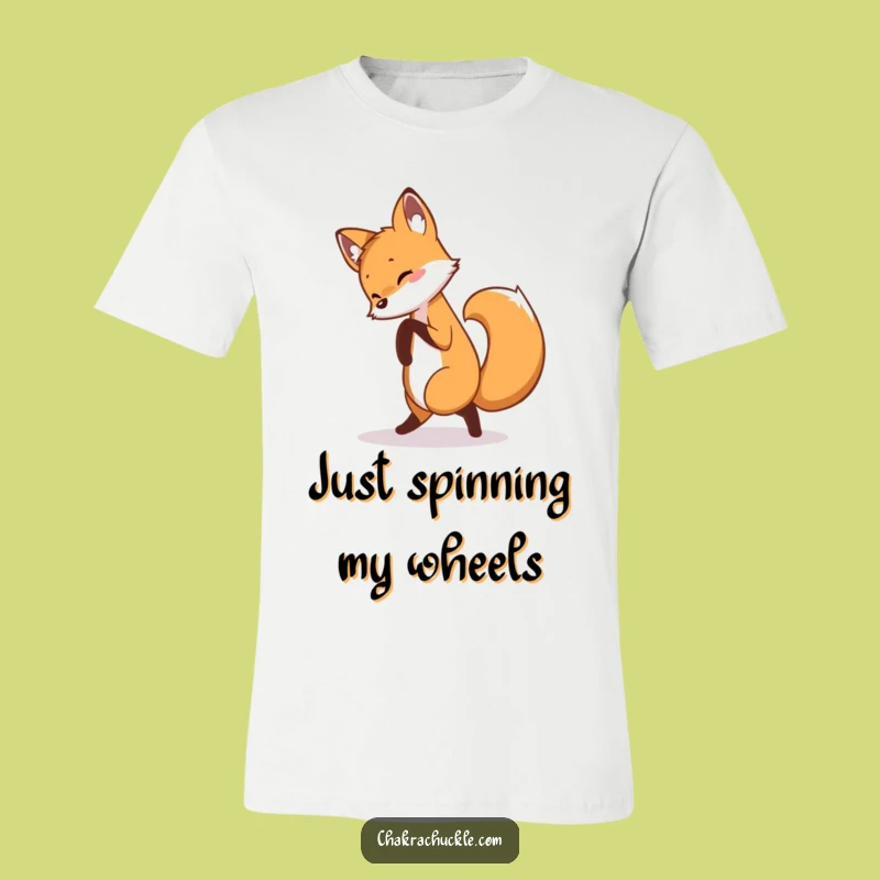Funny Fox T-Shirt: Curious Acrobat Fox Chasing Tail, The Ultimate Funny Gift for Yoga Enthusiasts