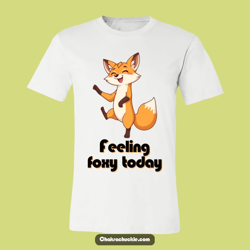 Funny Fox Tree Pose T-Shirt: Graceful Yoga Tee for Sly Fox Fans