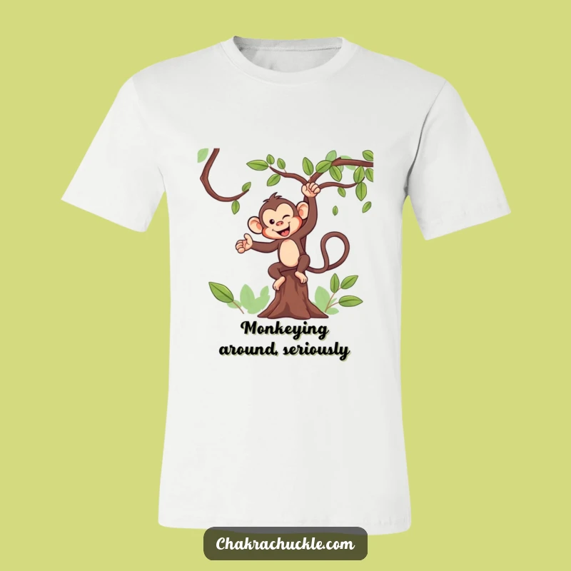 Funny Monkey T-Shirt: Mischievous Yogi in Tree Pose - Hilarious Gift!
