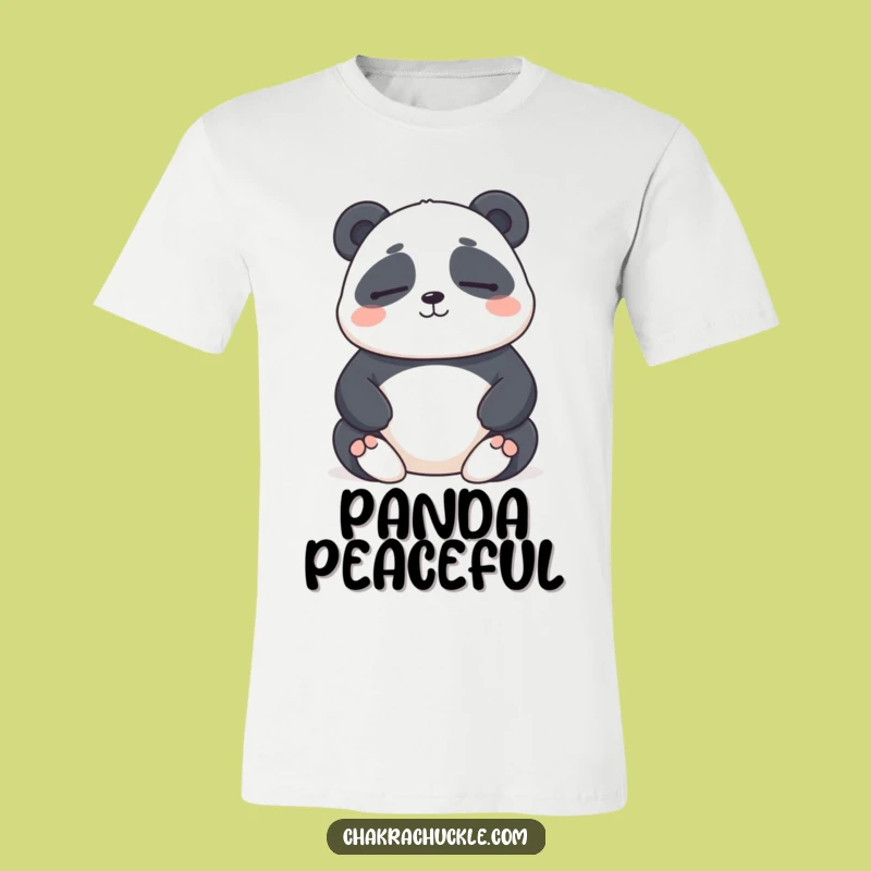Funny Panda Meditation T-Shirt: Calm and Cute, a Great Funny Gift
