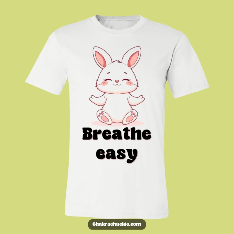 Funny Yoga Bunny T-Shirt: Relaxed Character Tee for Calm Souls