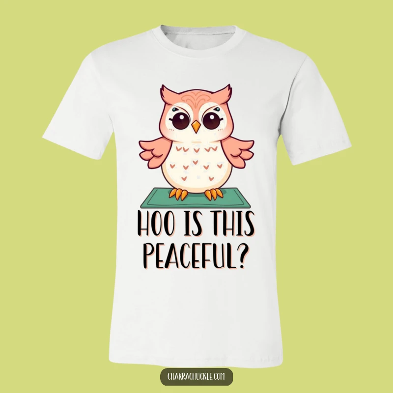 Funny Giggling Owl T-Shirt: Hilarious Meditation Apparel for a Zen Mood