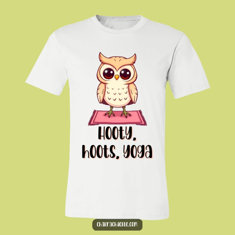 Funny Curious Owl Yoga T-Shirt: Stretch Your Smile with This Humorous Tee