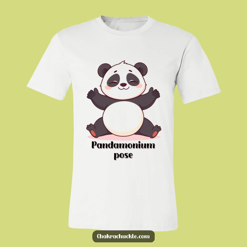 Funny Panda Yoga T-Shirt: Wobbly Yogi for a Hilarious Gift