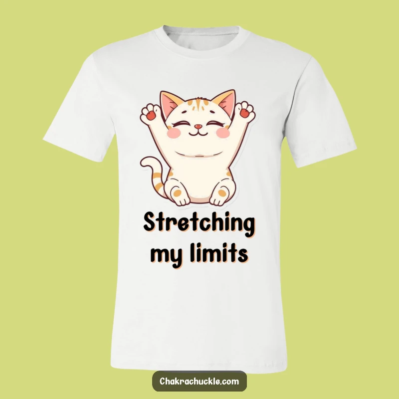 Funny Cat T-Shirt: Peaceful Stretcher - Hilarious Gift!