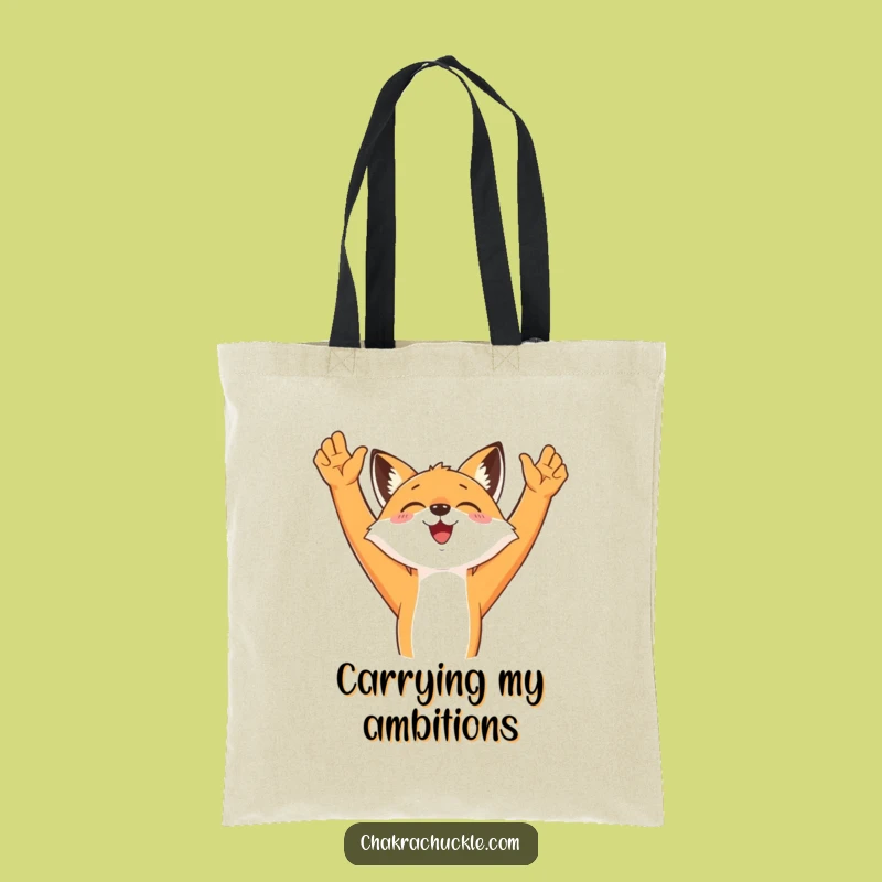 Funny Fox Yoga Tote Bag - Carry Your Essentials with Style and Smiles, Gift Idea!