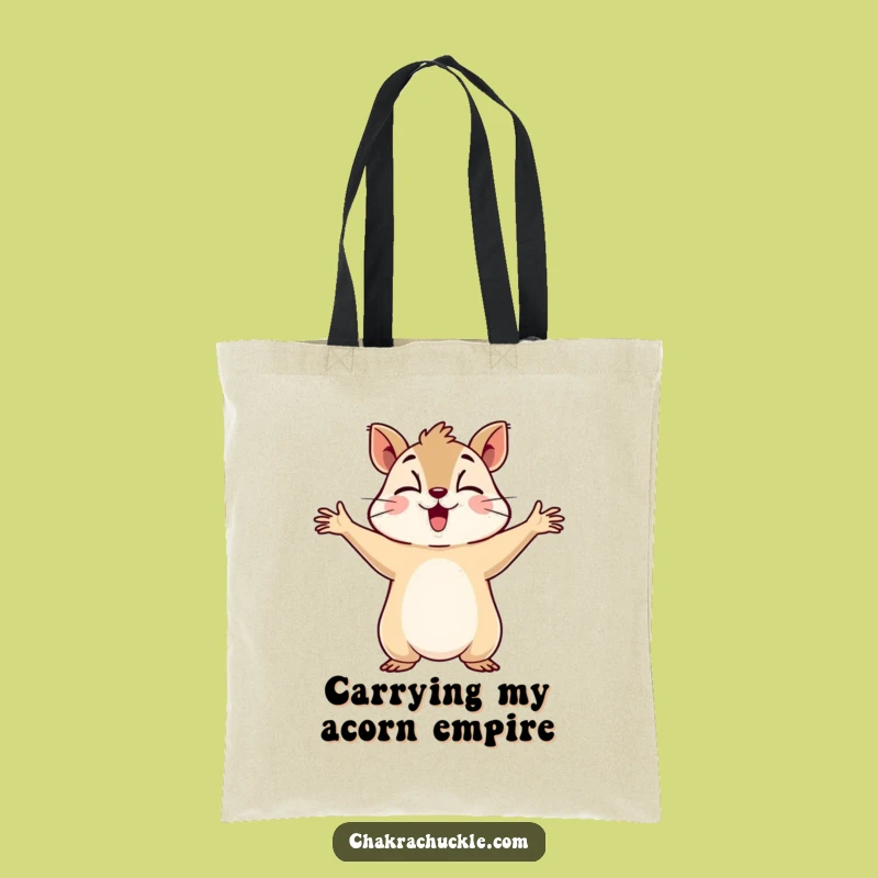 Funny Squirrel Carry-All Tote: Your Humorous Companion for Deep Breaths