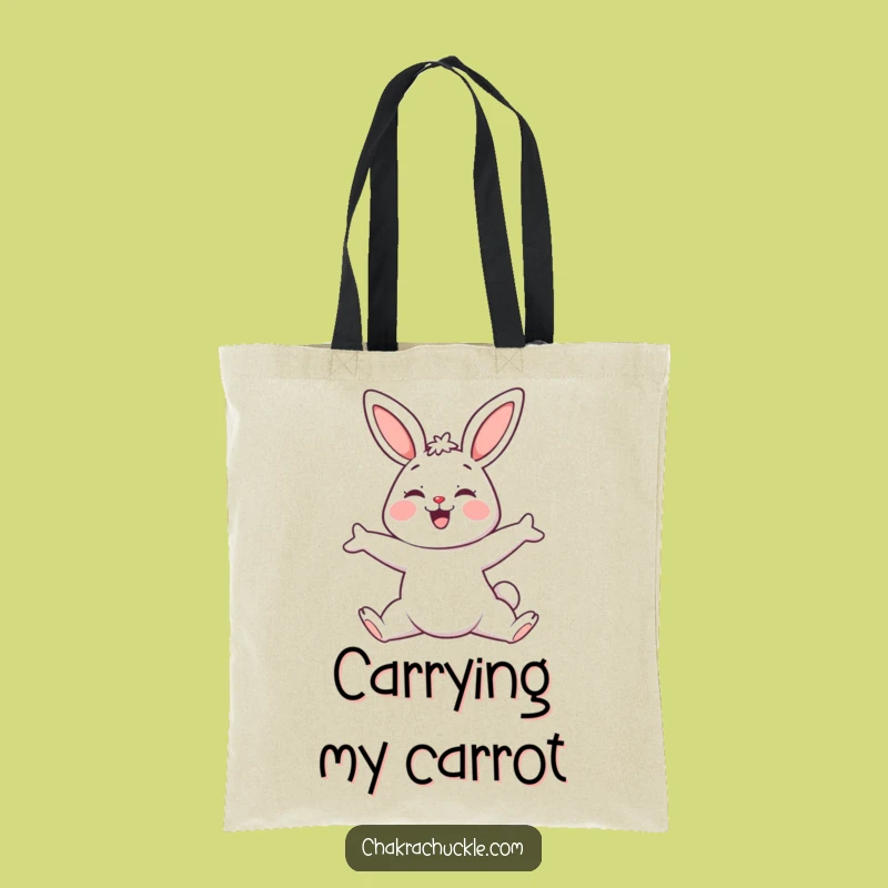 Funny Yoga Bunny Tote Bag, a Cute and Handy Gift for Yogis