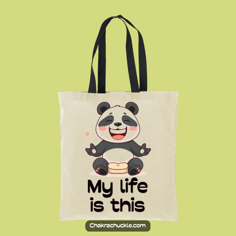 Funny Panda Juggling Tote Bag - Carry Your Calm Hilariously